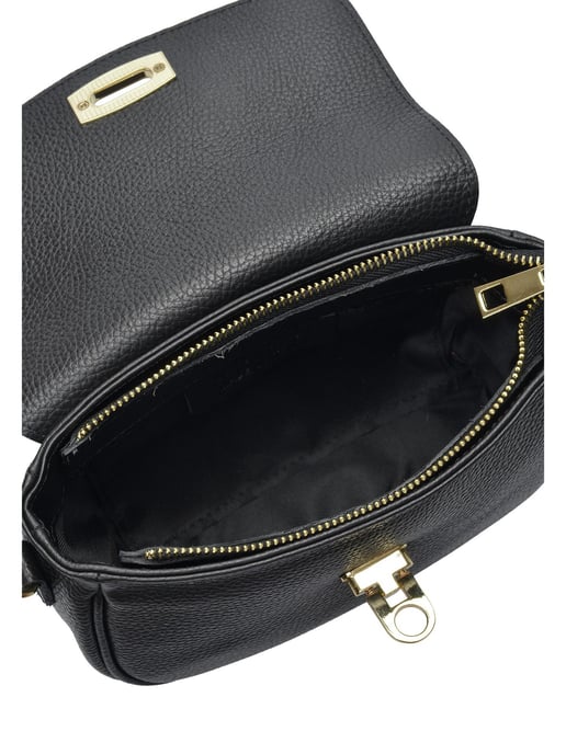 Isabella Rhea Black Cowhide Leather Bag - Image 4