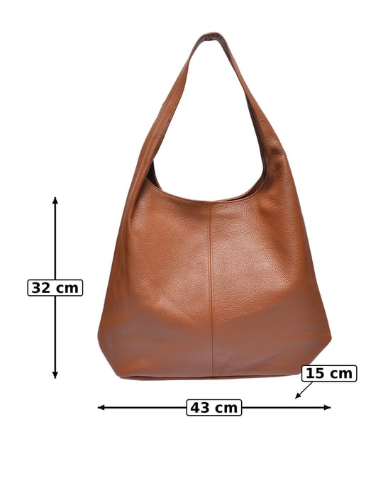 Anna Luchini Brown Cowhide Leather Bag - Image 5
