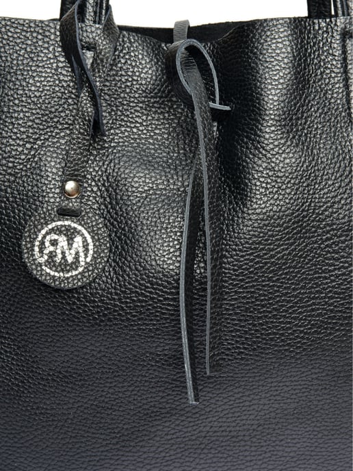 Roberta M Zwart Rundleer Tas - Image 3