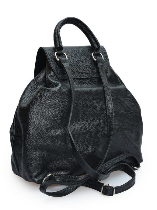 Isabella Rhea Black Cowhide Leather Bag - Image 2
