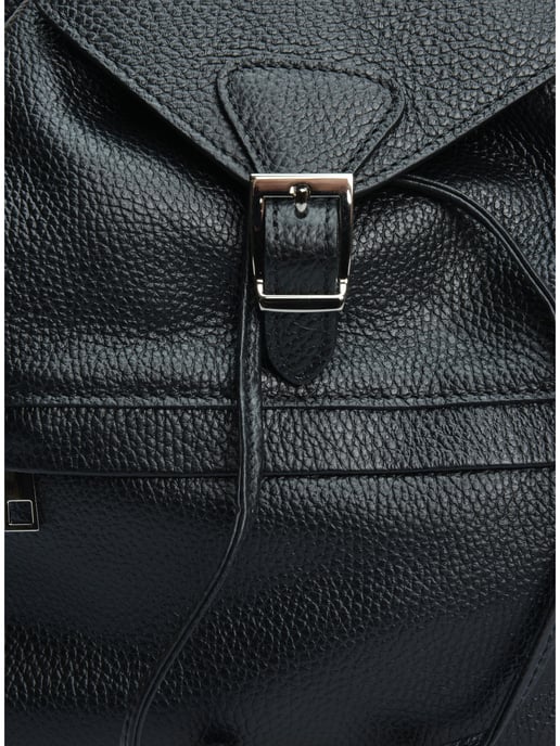 Isabella Rhea Black Cowhide Leather Bag - Image 3