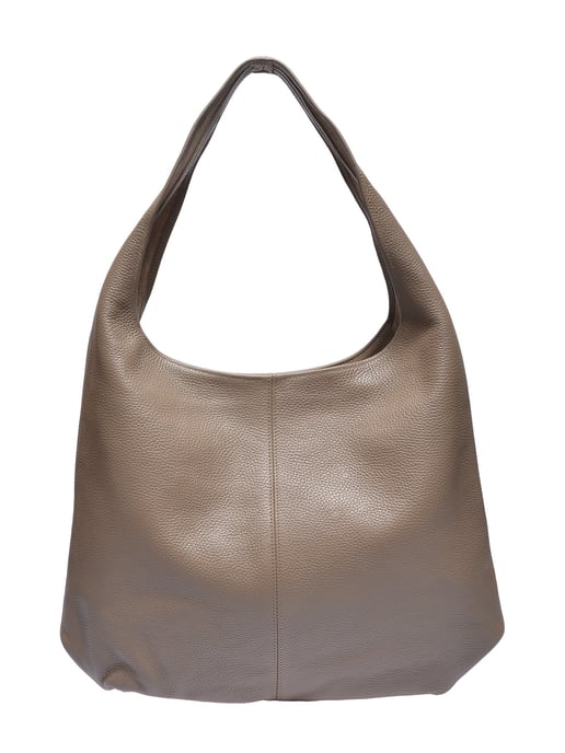 Anna Luchini Beige Rundleer Tas - Image 1