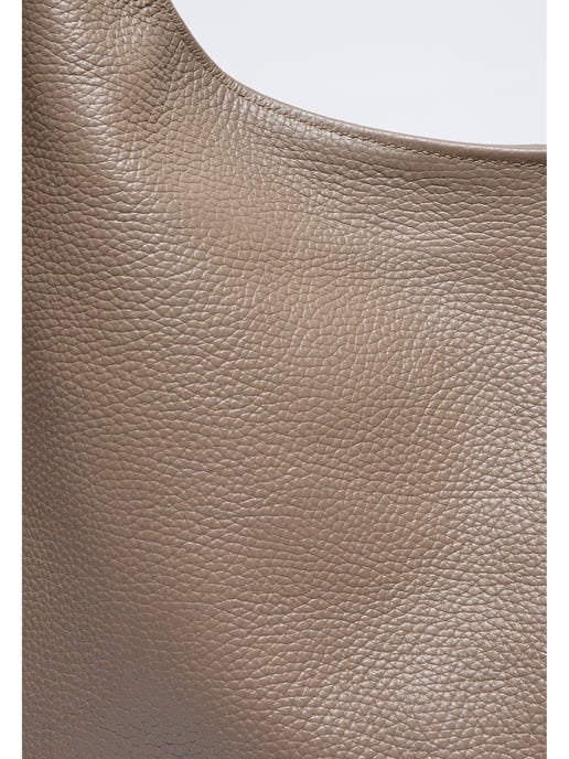Anna Luchini Beige Rundleer Tas - Image 3
