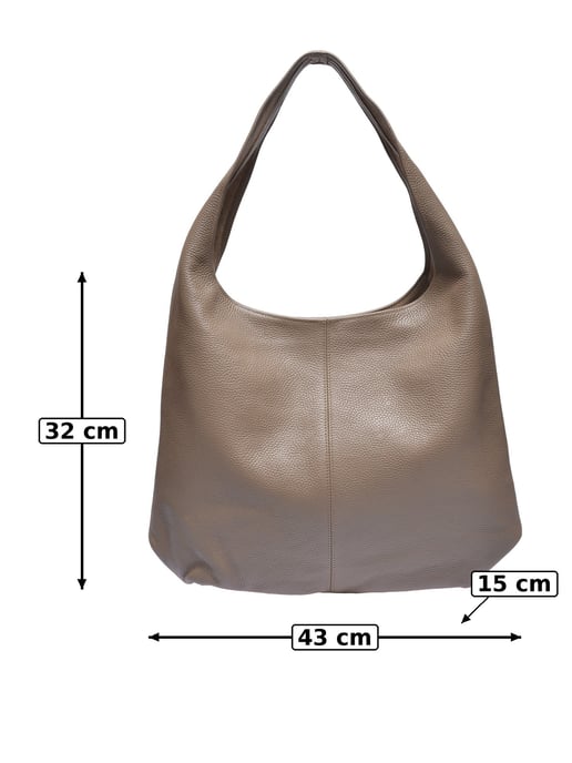 Anna Luchini Beige Rundleer Tas - Image 5