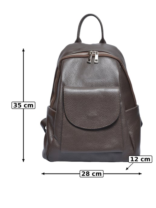 Anna Luchini Bordeauxrood Rundleer Tas - Image 5