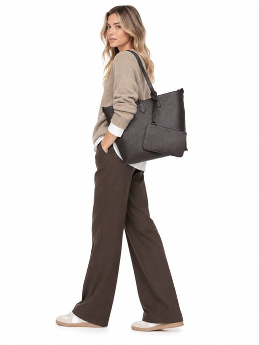 Isabella Rhea Two-Tone Cowhide Leather Bag - Image 5