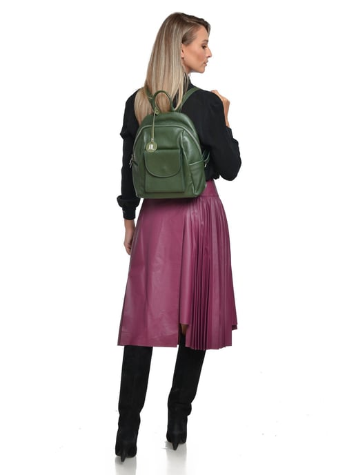 Anna Luchini Groen Rundleer Tas - Image 5