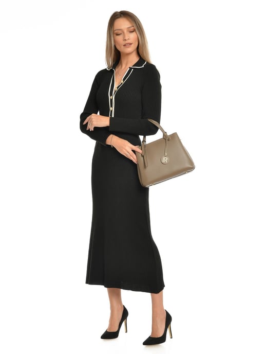 Isabella Rhea Beige Cowhide Leather Bag - Image 5
