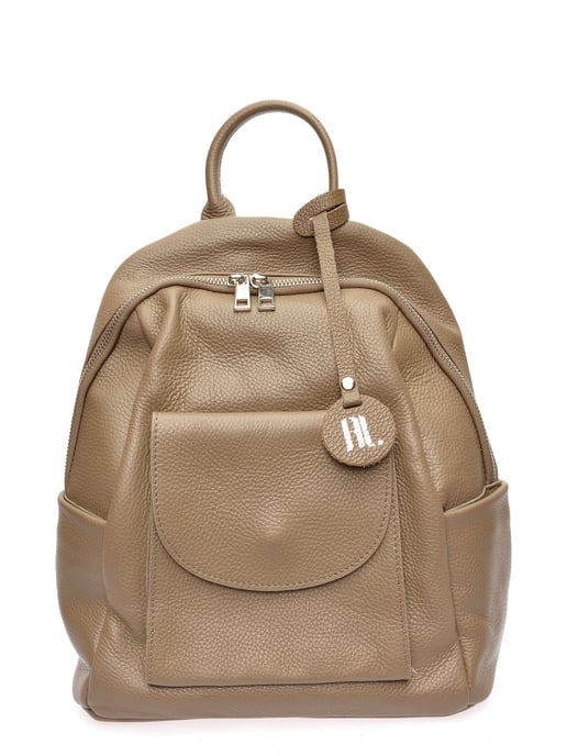 Anna Luchini Beige Rundleer Tas - Image 1