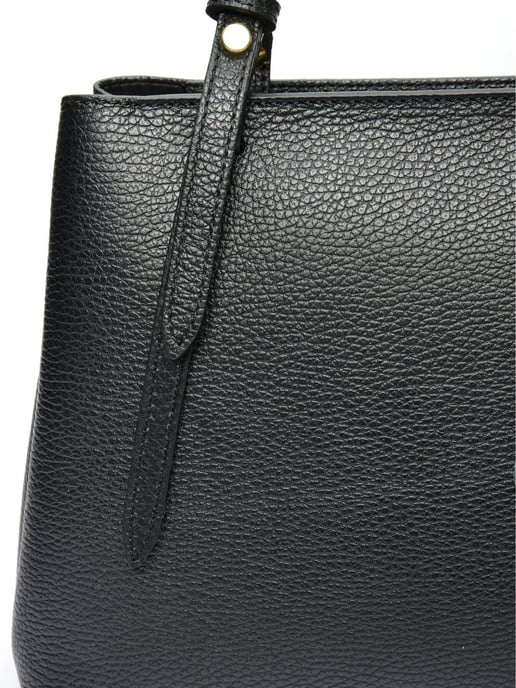 Isabella Rhea Black Cow Leather Bag - Image 3
