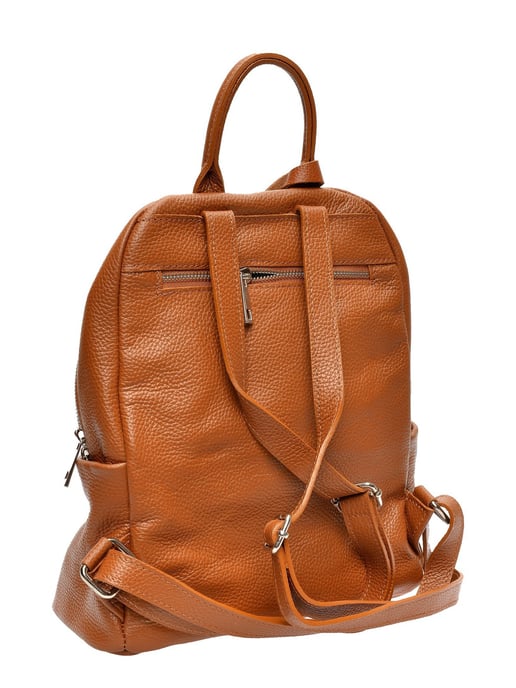 Anna Luchini Brown Rundleer Tas - Image 2
