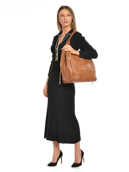 Isabella Rhea COGNAC Calf Leather Bag - Image 5