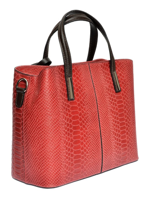 Roberta M Red Cowhide Leather Bag - Image 2