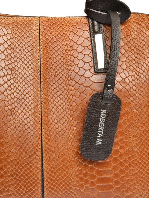 Roberta M Brown Cowhide Leather Bag - Image 3