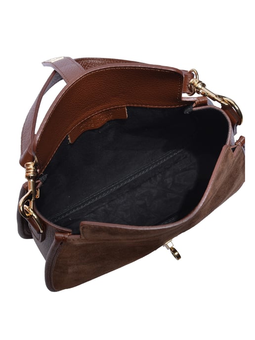 Isabella Rhea Chestnut Brown Cowhide Leather Bag - Image 4