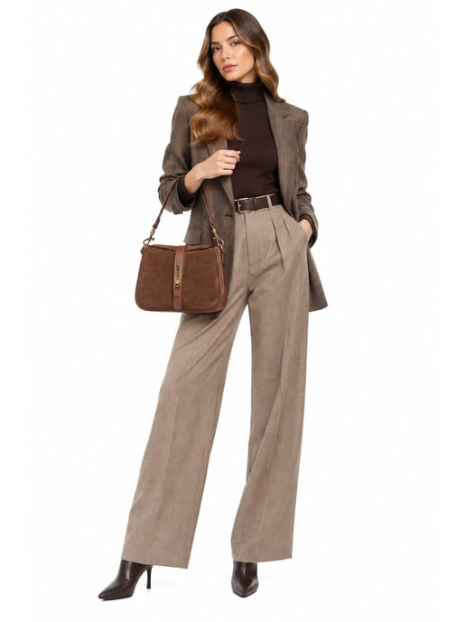 Isabella Rhea Chestnut Brown Cowhide Leather Bag - Image 5
