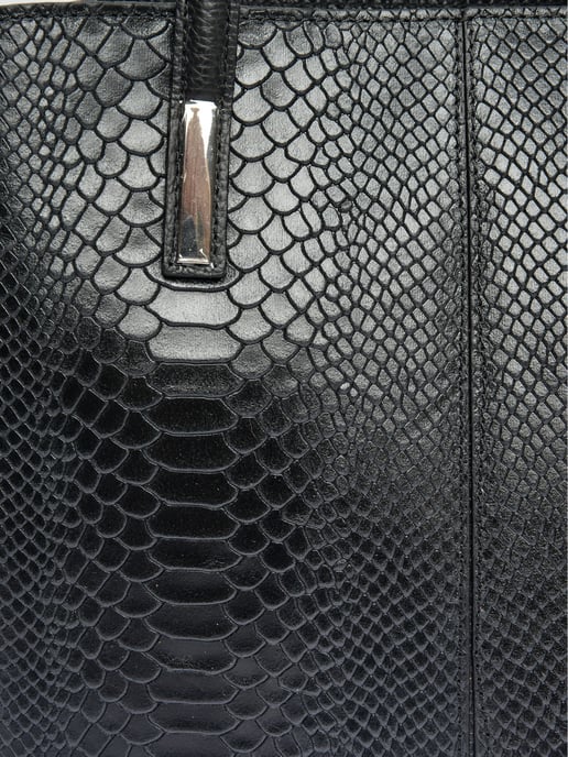 Roberta M Black Cowhide Leather Bag - Image 3
