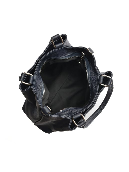 Roberta M Blauw Rundleer Tas - Image 4