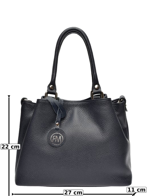Roberta M Blauw Rundleer Tas - Image 6