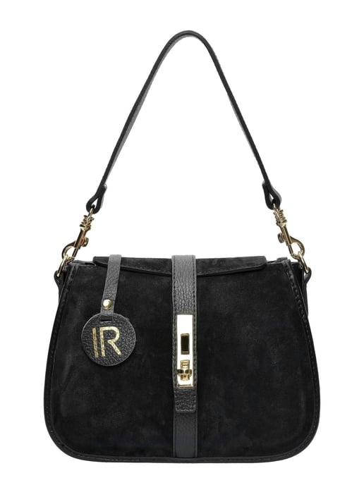 Isabella Rhea Black Cow Leather Bag - Image 1
