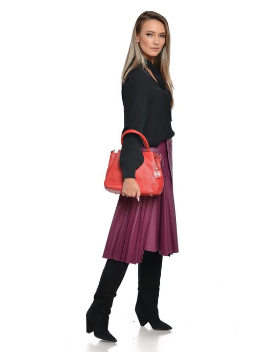 Roberta M Rood Rundleer Tas - Image 5