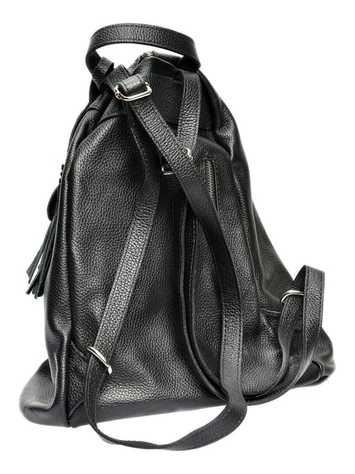 Isabella Rhea Zwart Rundleer Tas - Image 2