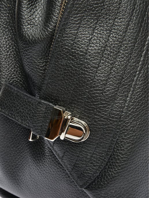 Isabella Rhea Zwart Rundleer Tas - Image 3