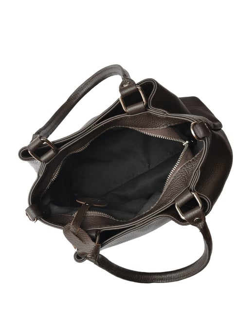 Roberta M Chestnut Brown Cowhide Leather Bag - Image 4