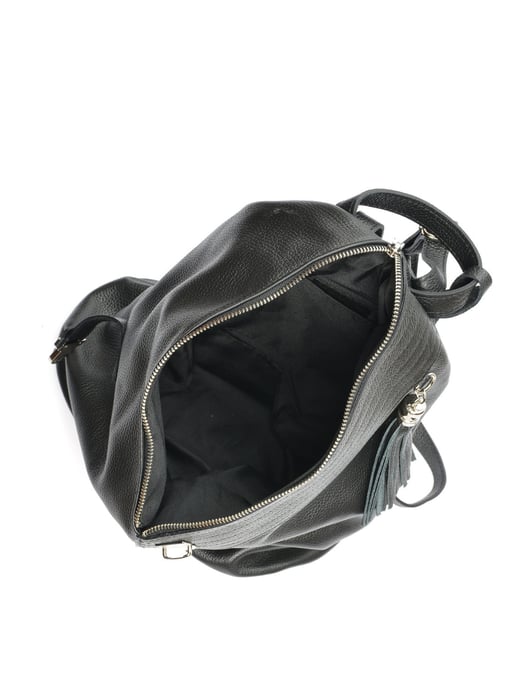 Isabella Rhea Zwart Rundleer Tas - Image 4