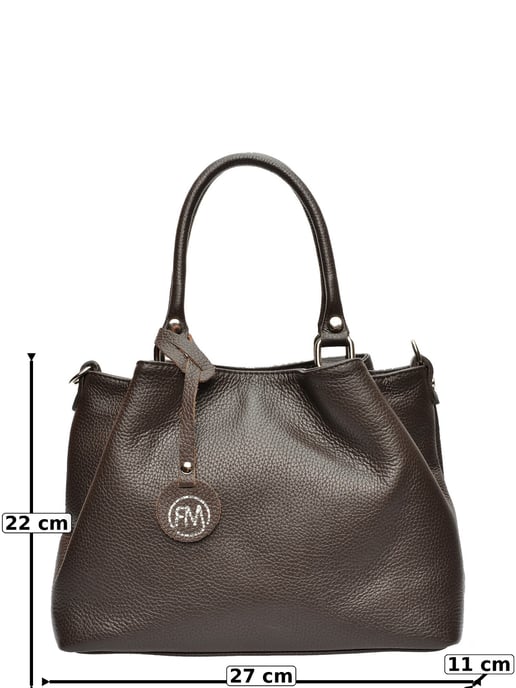 Roberta M Chestnut Brown Cowhide Leather Bag - Image 6