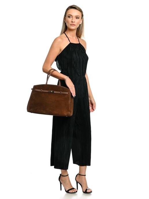 Isabella Rhea Chestnut Brown Cowhide Leather Bag - Image 5