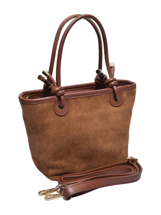 Luisa Vannini COGNAC Rundleer Tas - Image 2