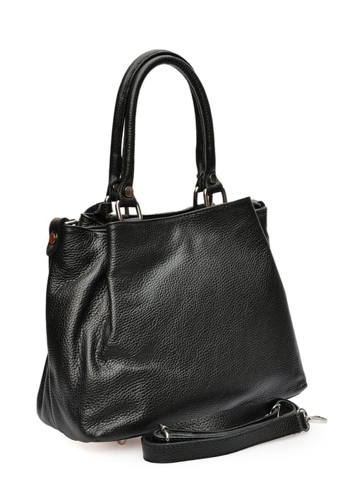 Roberta M Black Cowhide Leather Bag - Image 2