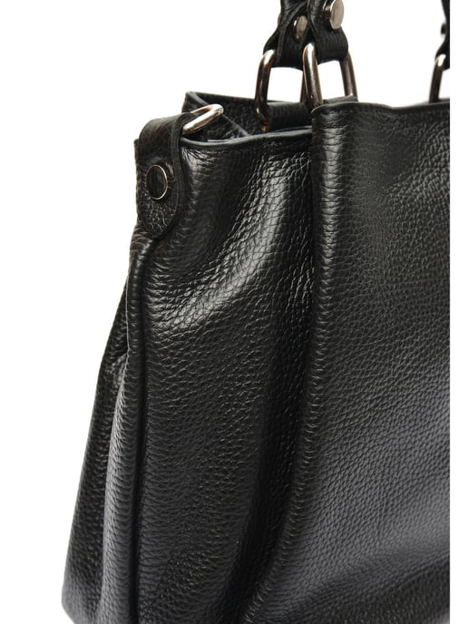 Roberta M Black Cowhide Leather Bag - Image 3
