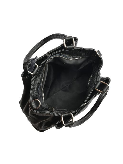 Roberta M Black Cowhide Leather Bag - Image 4