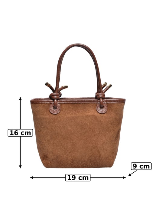 Luisa Vannini COGNAC Rundleer Tas - Image 5