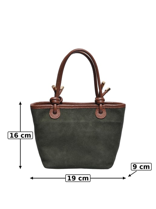 Luisa Vannini Groen Rundleer Tas - Image 5
