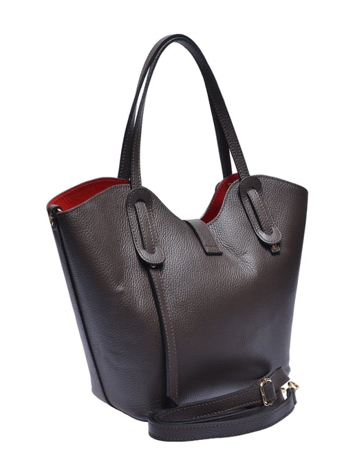 Isabella Rhea Chestnut Brown Cowhide Leather Bag - Image 2