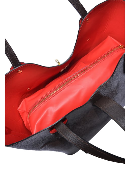 Isabella Rhea Chestnut Brown Cowhide Leather Bag - Image 4