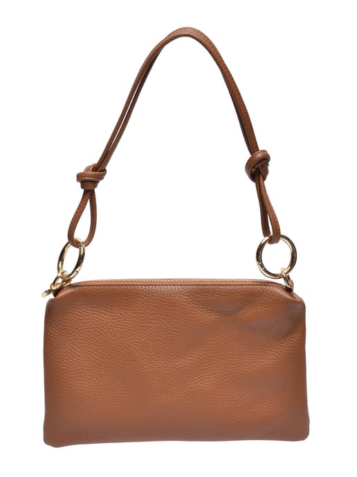 Anna Luchini Brown Cowhide Leather Bag - Image 1