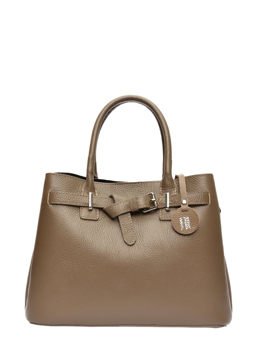 Anna Luchini Beige Cowhide Leather Bag - Image 1