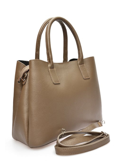 Anna Luchini Beige Cowhide Leather Bag - Image 2