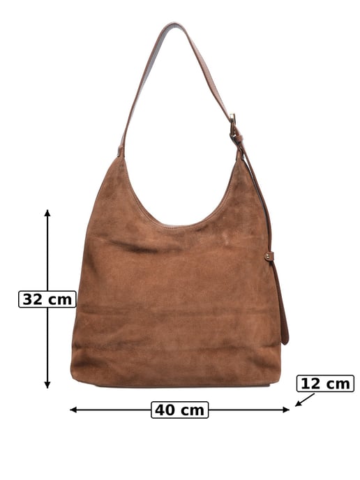 Luisa Vannini BROWN Rundleer Tas - Image 5
