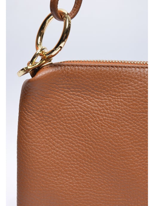 Anna Luchini Brown Cowhide Leather Bag - Image 3
