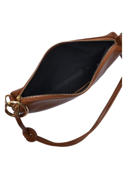 Anna Luchini Brown Cowhide Leather Bag - Image 4