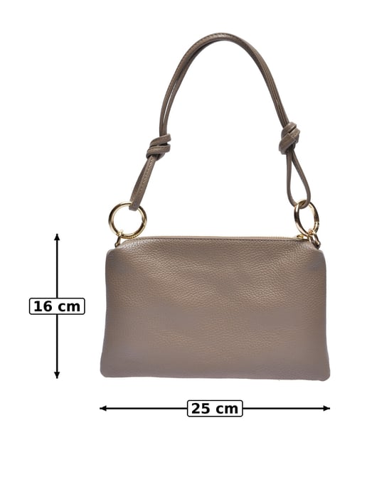 Anna Luchini Beige Rundleer Tas - Image 5