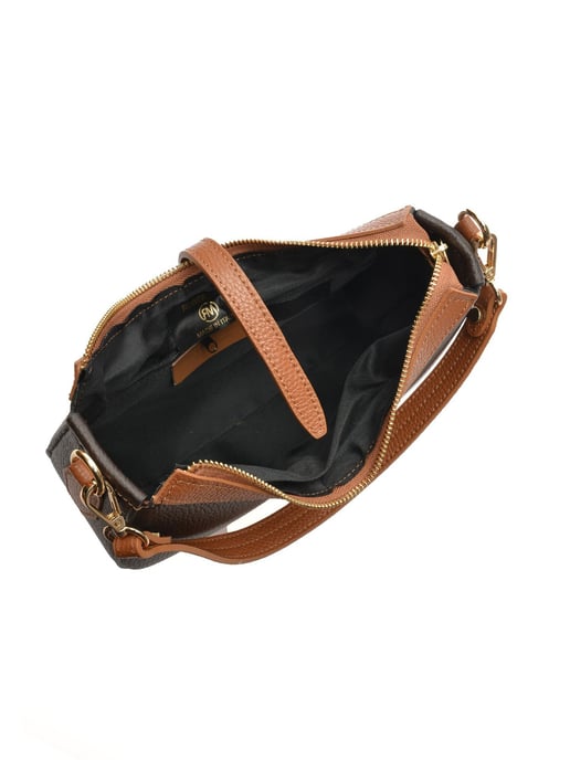 Roberta M Chestnut Brown Cowhide Leather Bag - Image 4