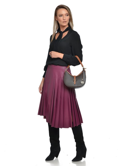 Roberta M Chestnut Brown Cowhide Leather Bag - Image 5