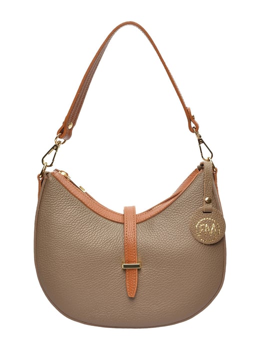 Roberta M Beige Cowhide Leather Bag - Image 1