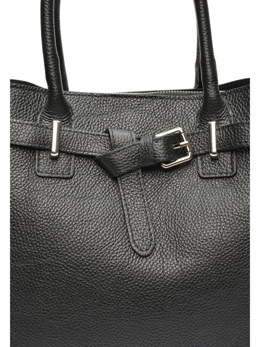 Anna Luchini Black Cowhide Leather Bag - Image 3